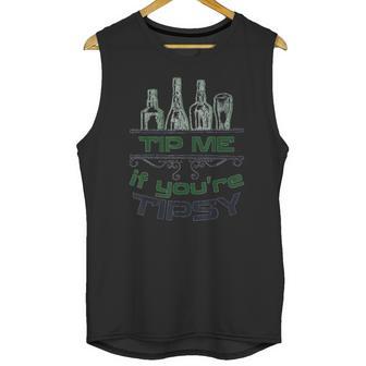 Bartender Tip Me If You Are Tipsy Graphic Unisex Tank Top | Favorety DE