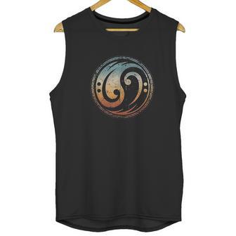 Bass Guitar Clef Yin Yang Vintage For Bassist Bass Player Unisex Tank Top | Favorety DE