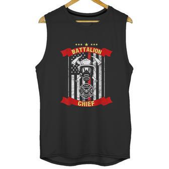 Battalion Chief American Firefighter Fireman Hero Gift Unisex Tank Top | Favorety