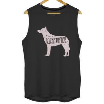 Belgian Malinois Dog Silhouette Unisex Tank Top | Favorety