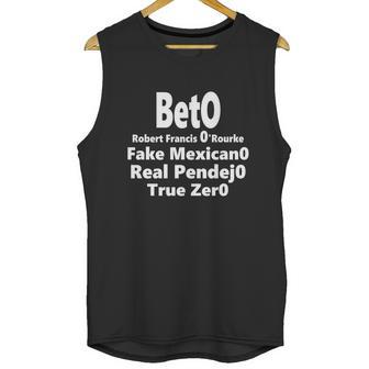 Beto Fake Mexicano Real Pendejo Graphic Design Printed Casual Daily Basic Unisex Tank Top | Favorety DE