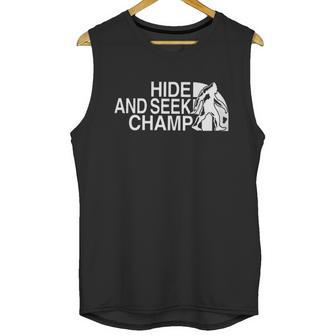 Big Foot Hide And Seek Champ Unisex Tank Top | Favorety