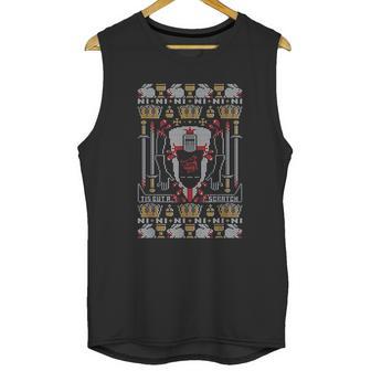 Black Knight Holy Grail Legs Off Funny British Comedy Unisex Tank Top | Favorety