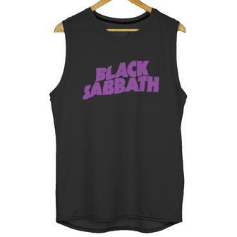 Black Sabbath Purple Word Art Unisex Tank Top | Favorety CA