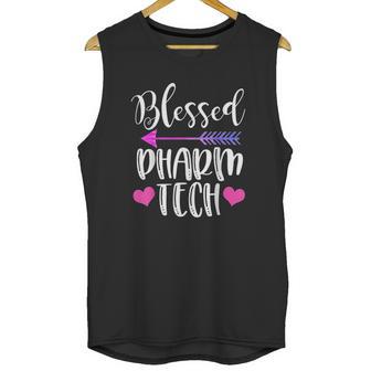 Blessed Pharm Tech Cute Pharmacy Technician Gift Unisex Tank Top | Favorety UK