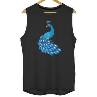 Blue Peacock Animal Peacock Unisex Tank Top | Favorety UK