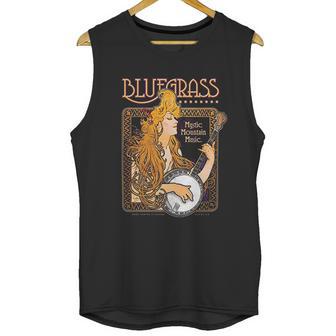 Bluegrass Alphonse Mucha Inspired Illustration Unisex Tank Top | Favorety DE