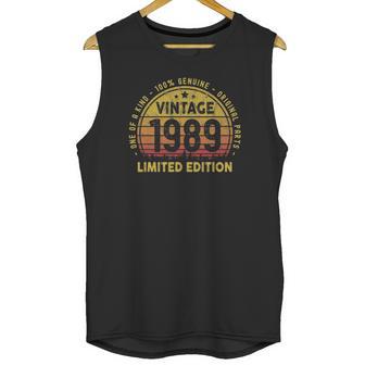 Born In 1989 Vintage 32Nd Birthday Gift Turning 32 Years Old Unisex Tank Top | Favorety CA