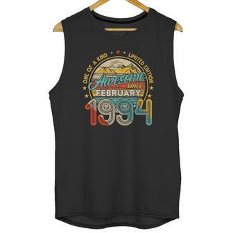 Born In February 1994 27Th Birthday Gift Retro 27 Years Old Unisex Tank Top | Favorety DE