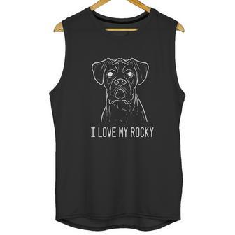 Boxer Dog Rocky Pet Owners Unisex Tank Top | Favorety AU