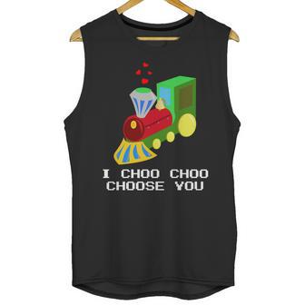 Boys Funny Valentines I Choo Choo Choose You Unisex Tank Top | Favorety UK