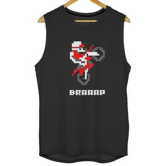 Braaap Dirt Bike Retro 8 Bit Video Game Gamer Full Unisex Tank Top | Favorety CA