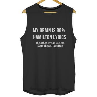 My Brain Is 80 Percent Hamilton Lyrics The Other 20 Percent Is Useless Fact About Hamilton Unisex Tank Top | Favorety AU