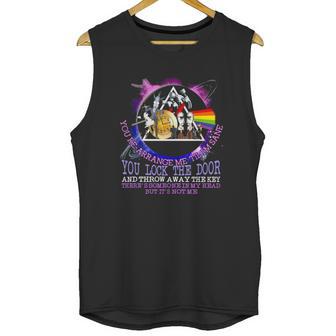 Brain Damage Lyrics Pink Floyd You Lock The Door And Throw Away Shirt Unisex Tank Top | Favorety DE