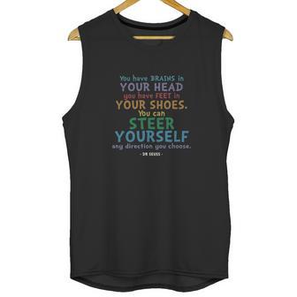 Brains And Feet Quote Dr Seuss Tshirt Unisex Tank Top | Favorety DE