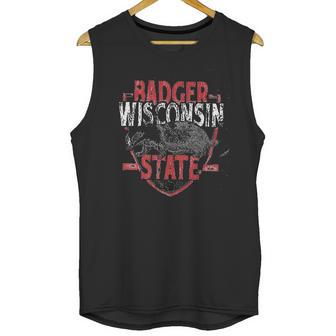 Brisco Brands Wisconsin Badger State Unisex Tank Top | Favorety