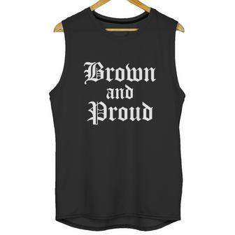 Brown And Proud Cholo Chola Old English T-Shirt Unisex Tank Top | Favorety DE