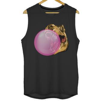 Bubble Gum T-Rex Unisex Tank Top | Favorety