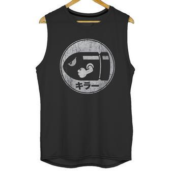 Bullet Bill Distressed Kanji Logo Unisex Tank Top | Favorety AU