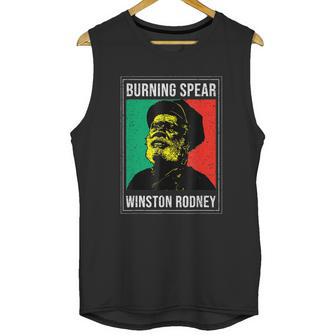 Burnings Spear Green And Red Unisex Tank Top | Favorety AU