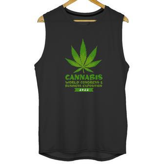 Cannabis World Congress Graphic Design Printed Casual Daily Basic Unisex Tank Top | Favorety