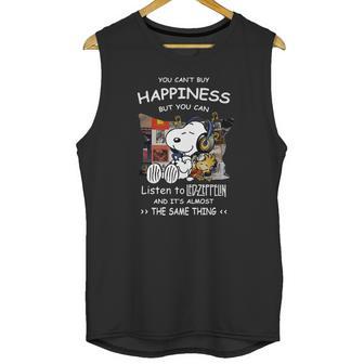 You Can’T Buy Happiness But You Can Listen To Led Zeppelin Snoopy Shirt Unisex Tank Top | Favorety