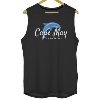 Cape May Dolphin Beach Unisex Tank Top | Favorety