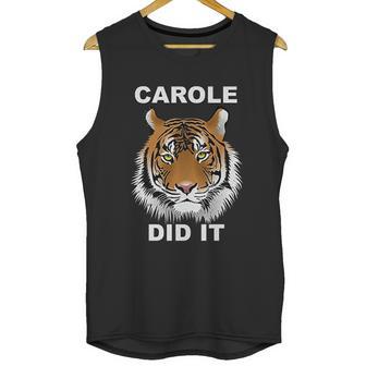 Carole Did It Tiger Unisex Tank Top | Favorety DE