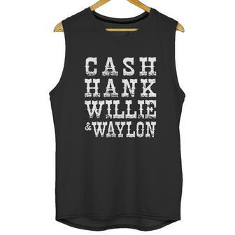 Cash Hank Willie Waylon American Unisex Tank Top | Favorety UK