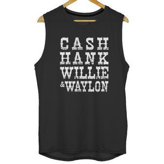 Cash Hank Willie Waylon Triblend Unisex Tank Top | Favorety AU