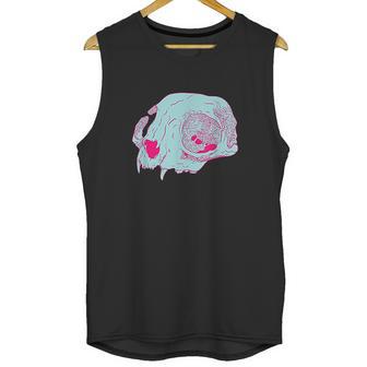 Cat Skull I Pastel Goth Soft Grunge Hipster Creepy Cute Unisex Tank Top | Favorety CA