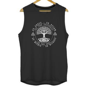 Celtic Tree Life As Above So Below Yoga Unisex Tank Top | Favorety AU