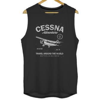 Cessna Airplane Pilot Unisex Tank Top | Favorety UK