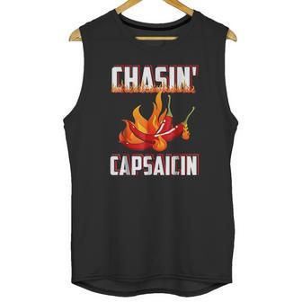 Chasin Capsaicin Funny Spicy Food Pepper Hot Sauce Unisex Tank Top | Favorety AU