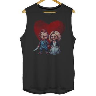 Chucky Love Tiffany Horror Lover Shirt Unisex Tank Top | Favorety DE