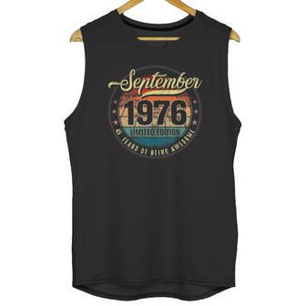 Classic 45 Years Old 45Th Birthday Born In September 1976 Ver2 Unisex Tank Top | Favorety CA