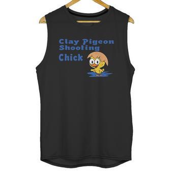 Clay Pigeon Shooting Chick Unisex Tank Top | Favorety DE