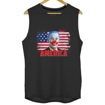 Clown Joe Funny Caricature Joe Biden Is A Democratic Clown Graphic Design Printed Casual Daily Basic Unisex Tank Top | Favorety UK