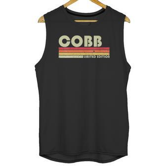 Cobb Surname Funny Retro Vintage 80S 90S Birthday Reunion Unisex Tank Top | Favorety CA