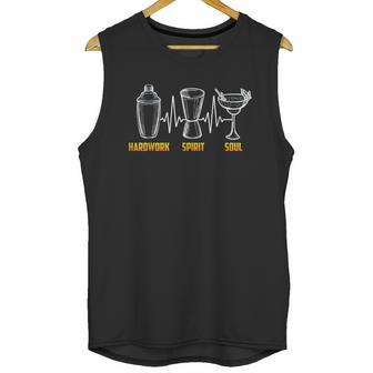 Cocktail Mixologist Bartender Hardwork Spirit Soul Unisex Tank Top | Favorety AU