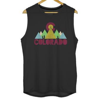 Colorado Vintage Rocky Mountains Outdoor Nature Hiking Gift Unisex Tank Top | Favorety