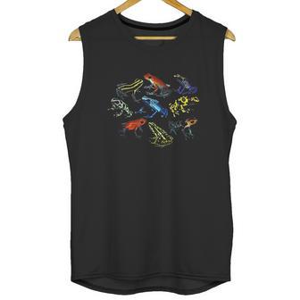 Colorful Collection Of Poison Dart Frogs Beautiful Nature Unisex Tank Top | Favorety AU