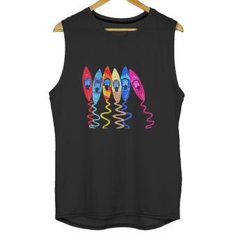 Colorful Kayaks Outdoor Adventure Kayaking Boating Kayakers Unisex Tank Top | Favorety CA