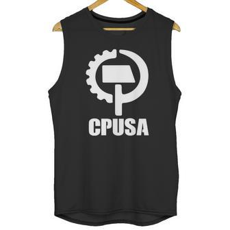 Communist Party Cpusa With Logo Unisex Tank Top | Favorety