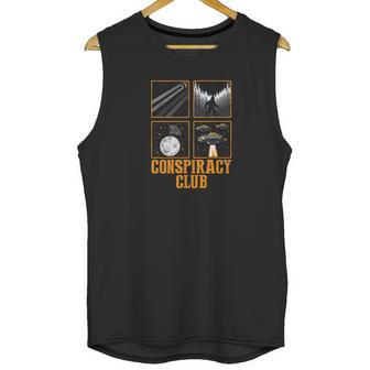 Conspiracy Club Bigfoot Ufo Aliens Moon Landing Unisex Tank Top | Favorety CA