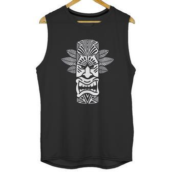 Cool Luau Party Polynesian Tiki Head Unisex Tank Top | Favorety CA