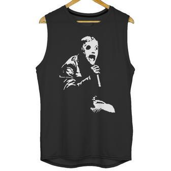 Corey Taylor Slipknot With Face Covering Iconic Rock Men Unisex Tank Top | Favorety DE