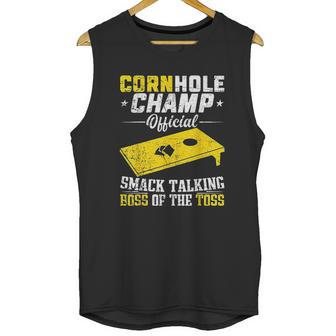 Cornhole Champion Gift Corn Hole Toss Boss Smack Talking Unisex Tank Top | Favorety UK