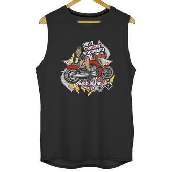 Cruising Woodward Motorcycle Babe 2022 M1 Unisex Tank Top | Favorety