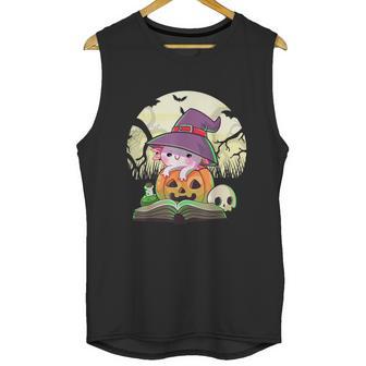 Cute Axolotl Halloween Costume Pumpkin Pastel Goth Graphic Design Printed Casual Daily Basic Unisex Tank Top | Favorety UK